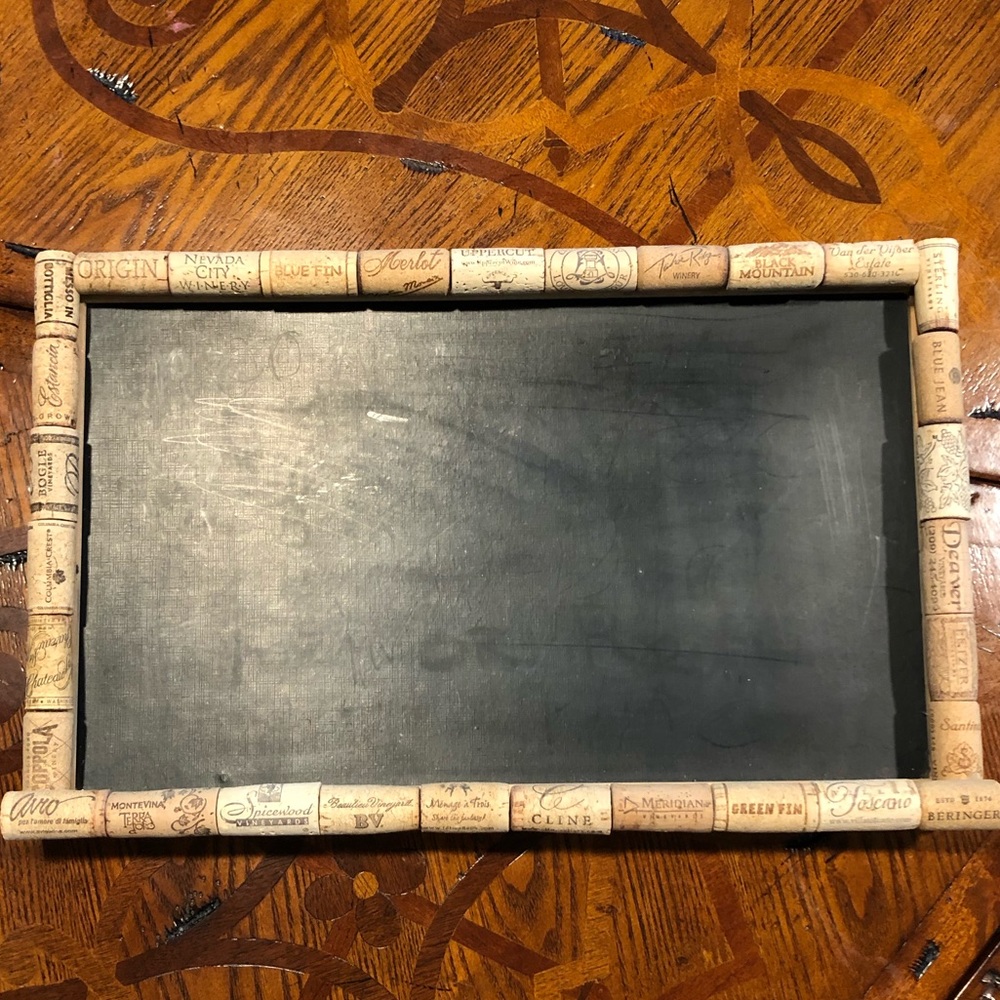 Wine Cork Framed Message Board